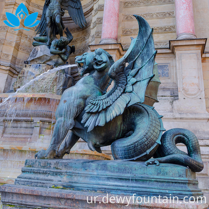 2020 ہاٹ اسٹائل فرشتہ مجسمہ کانسی کا فاؤنٹین برائے فروخت DW-41